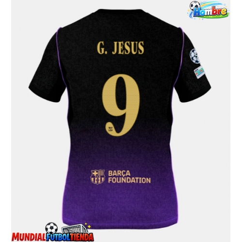 Camiseta Barcelona Gabriel Jesus #9 Segunda Equipación Replica 2026-27 mangas cortas